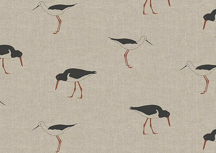 Emily Bond Oyster Catcher, Charcoal - Roman Blind - Image 7